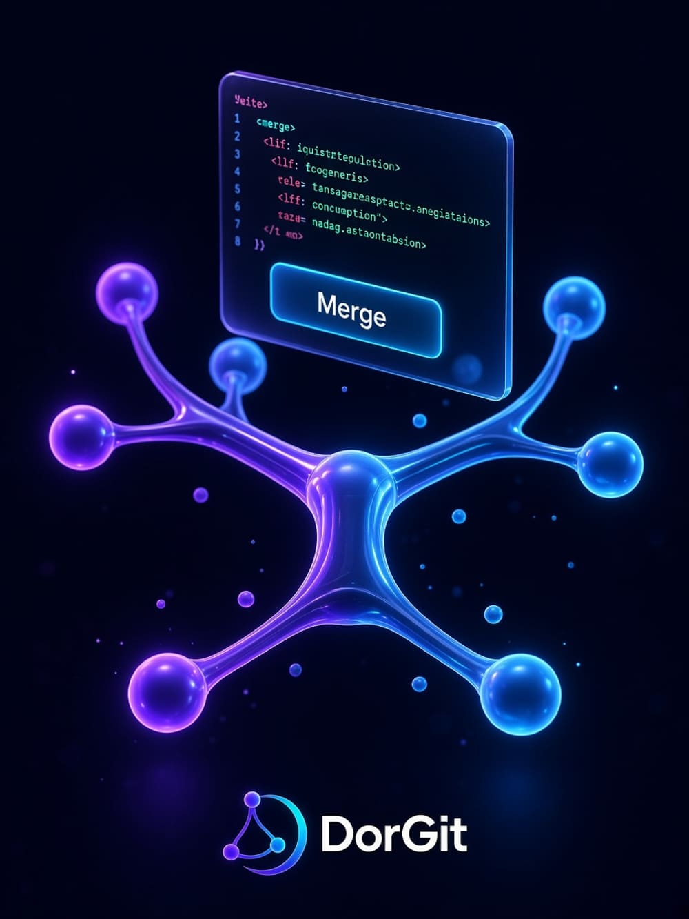 پوستر Git، شاخه و Pull Request دورگیت